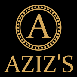 Aziz Indian Takeaway logo.